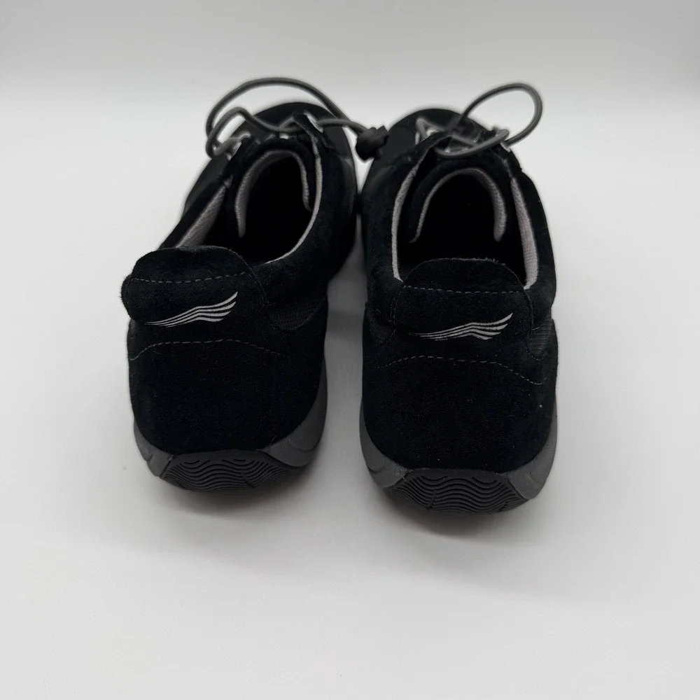 Dansko Women's Comfort Walking Sneakers Black Suede Mesh Toggle Lace Shoes 41